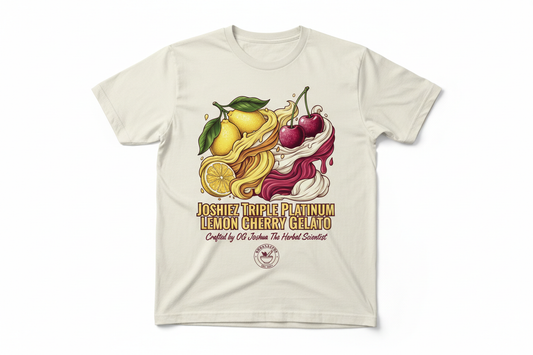 ORGANACURE® Triple Platinum Lemon Cherry Gelato sleeve t-shirt